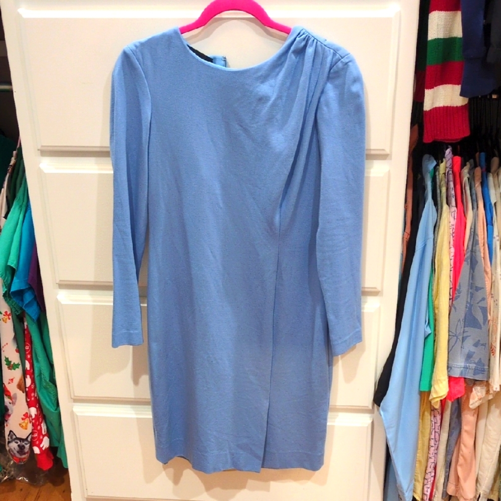 Carlisle EUC cornflower blue lined dress classic Women's Dress luxxe